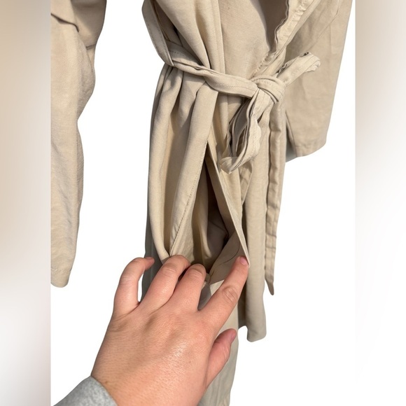 Ophelia Roe Tan Tie Wrap Trouser Jacket Size 2X - Picture 6 of 15